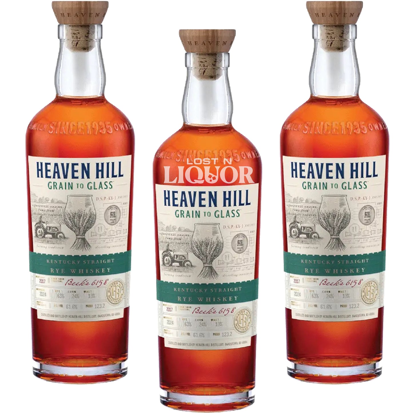 Heaven Hill Grain To Glass Rye Chinquapin Speciality Barrel 105
3 Pack Bundle