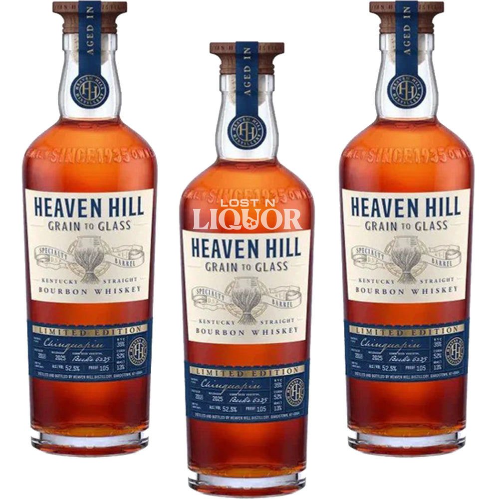 Heaven Hill Straight Bourbon Grain Chinquapin Specialty Barrel
3 Pack Bundle