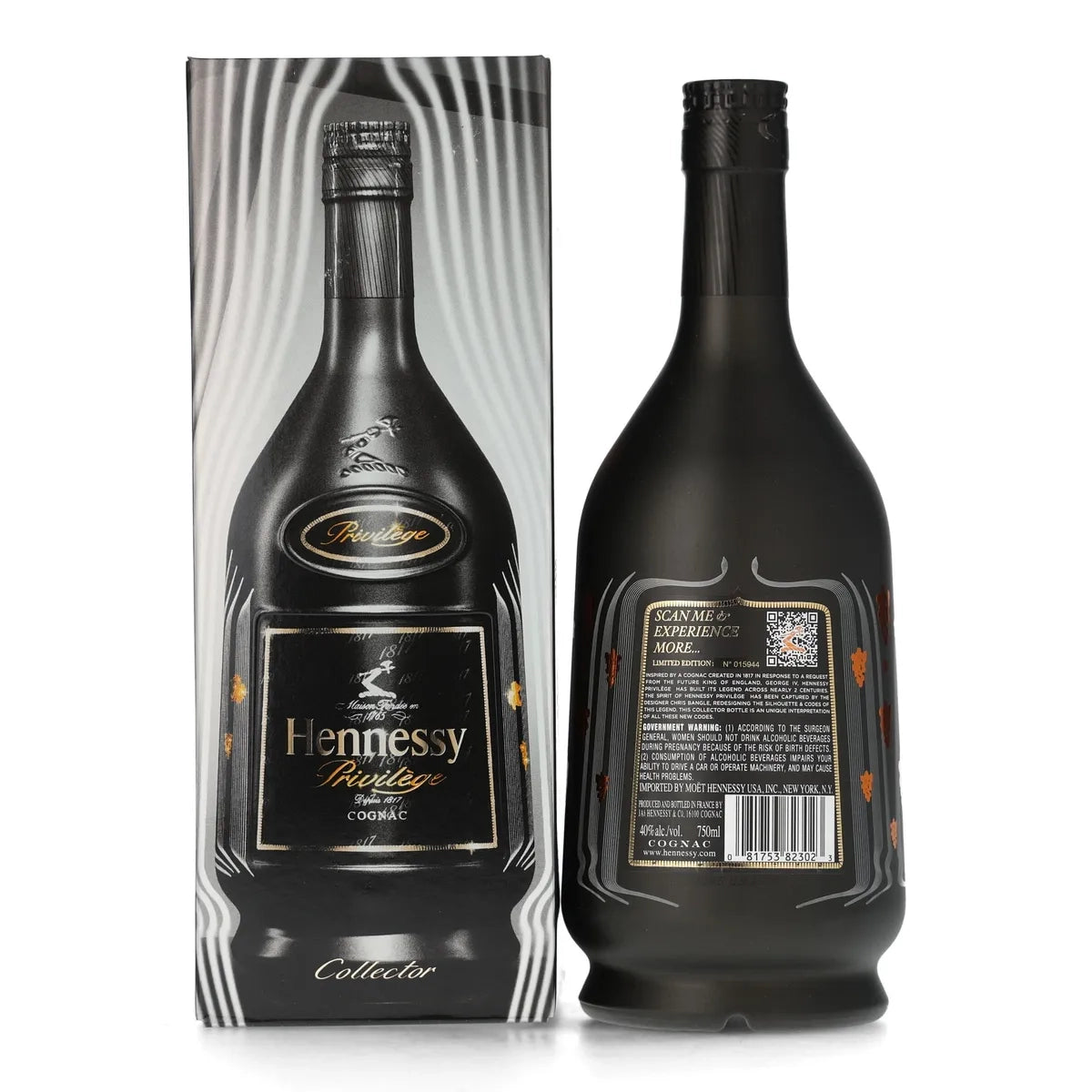 Hennessy 'Privilege' Kyrios Limited Edition Cognac Back of Bottle with Original box