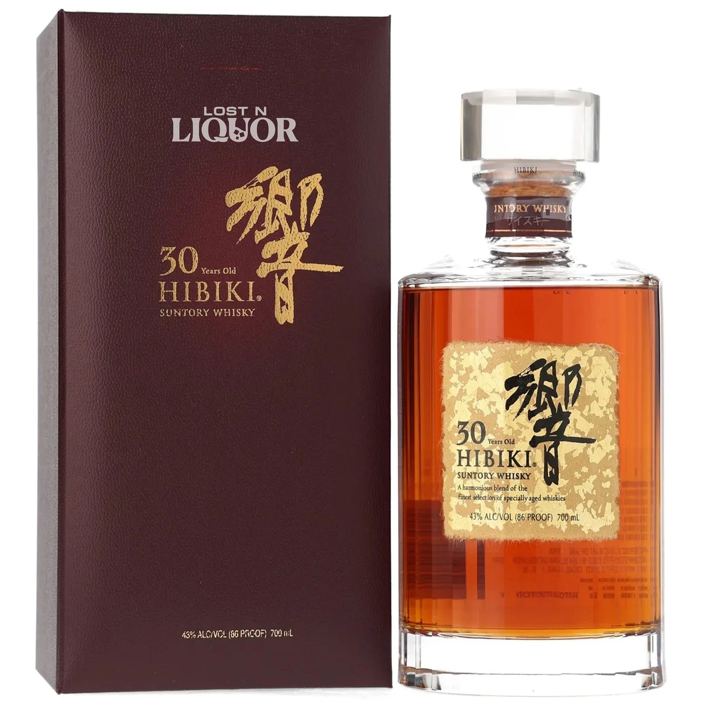 Hibiki 30 Year Japanese Whisky (700 ml) With Box