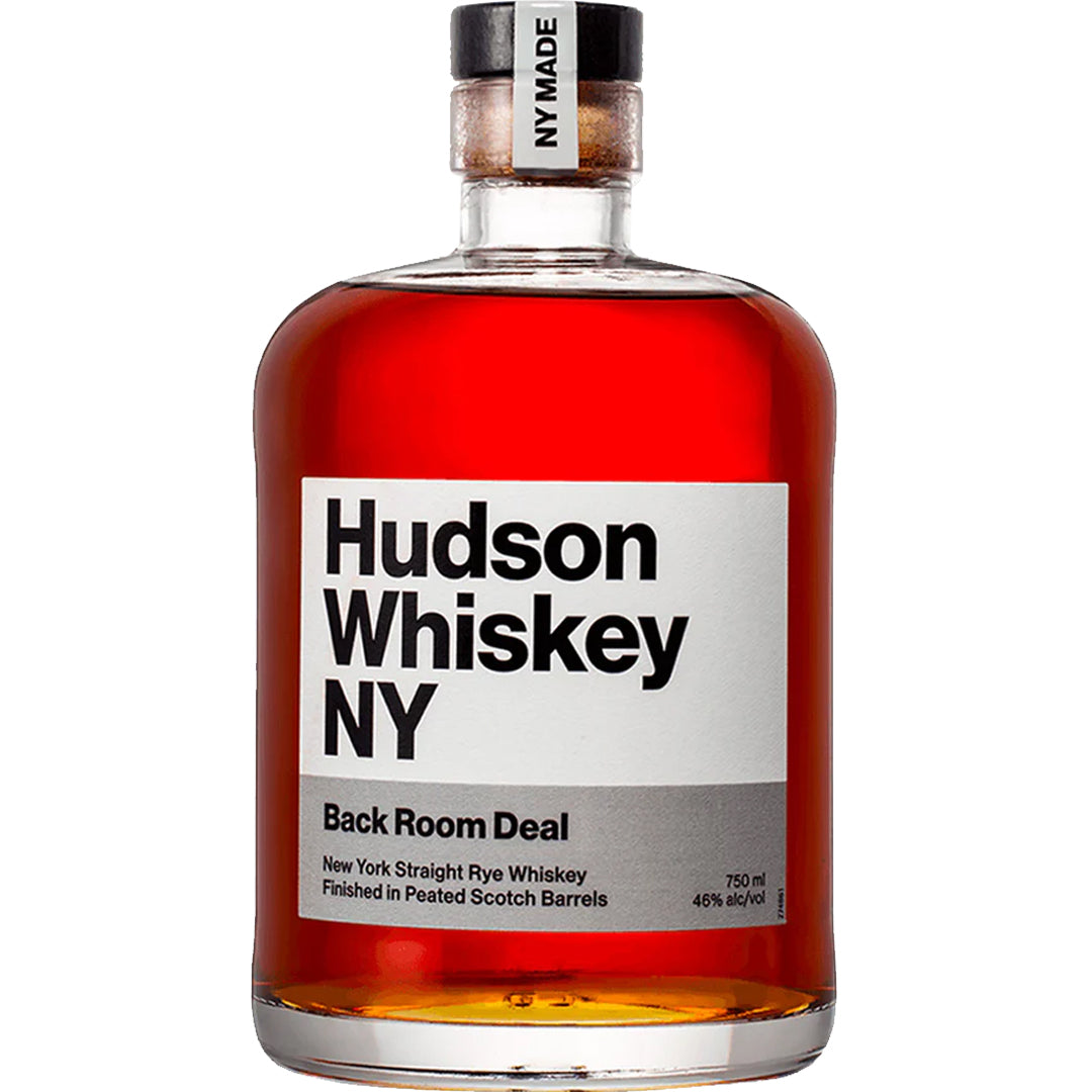 Hudson Back Room Deal Scotch Cask Peated Rye Whiskey_LostNLiquor.com