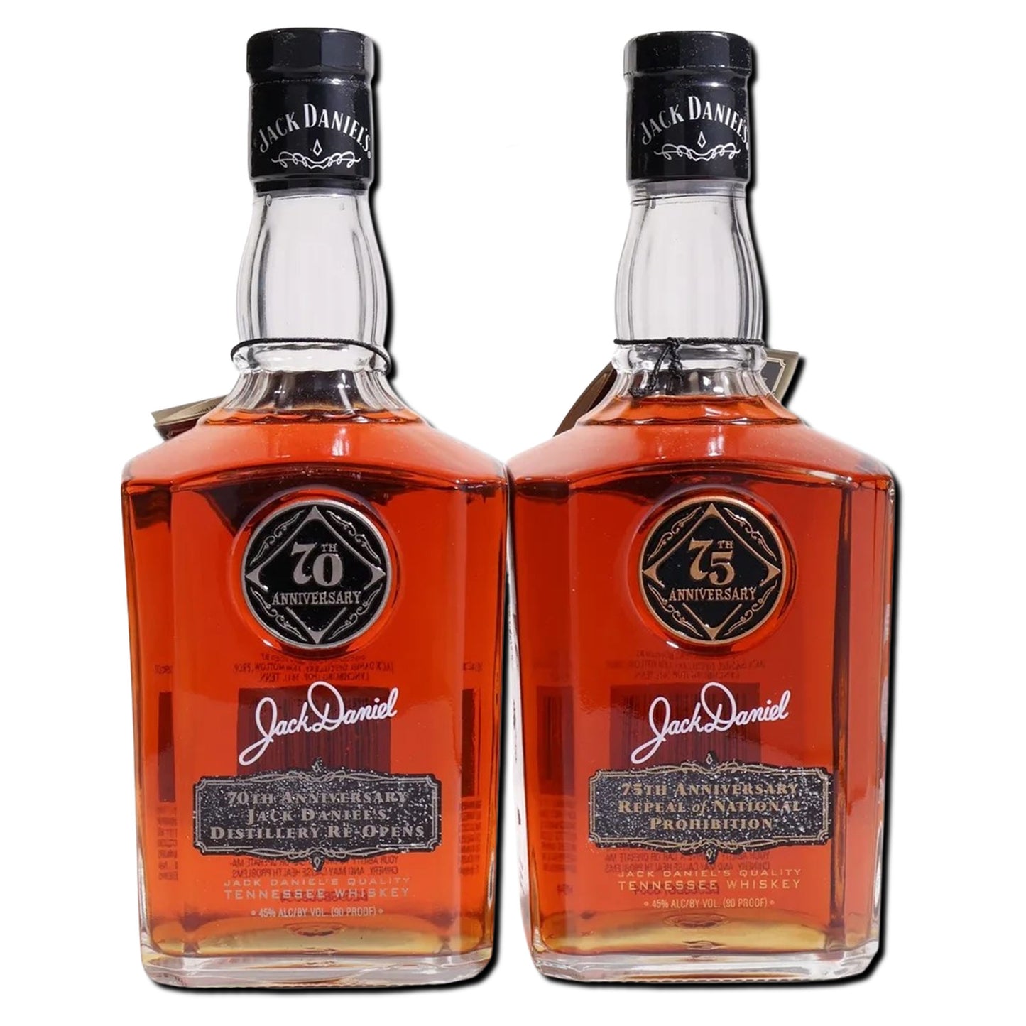 Jack Daniel's '70th & 75th Anniversary' Tennessee Whiskey Multi-Pack (2 Bottles)_LostNLiquor.com