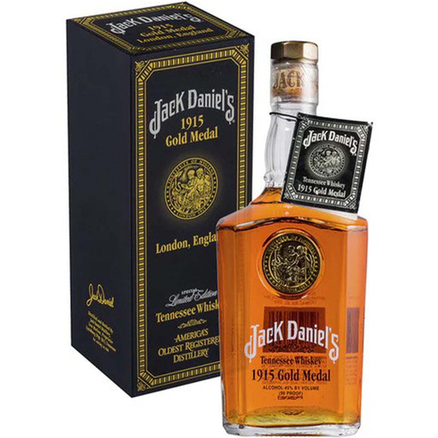 Jack Daniel's 1915 London England Gold Medal Tennessee Whiskey