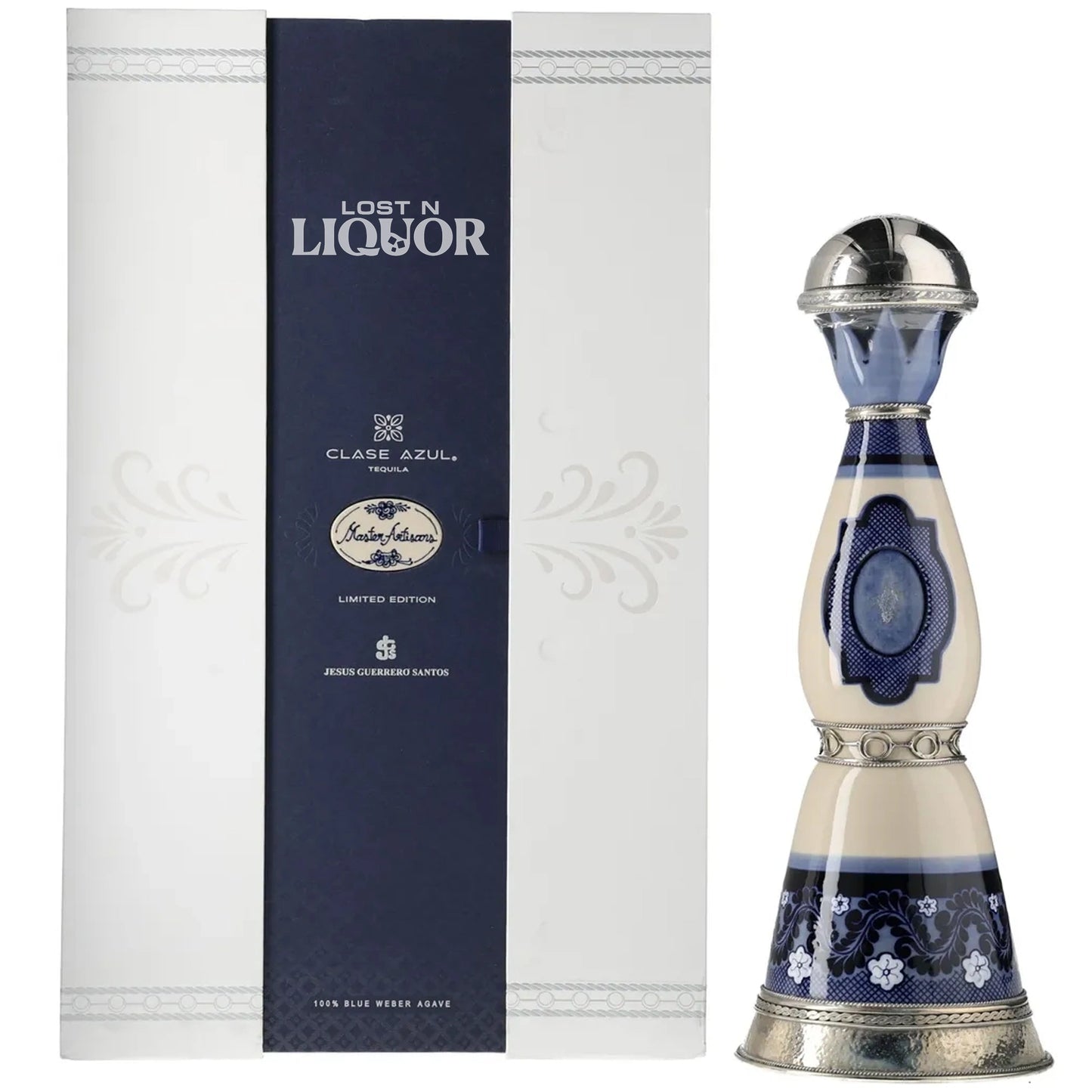 Clase Azul 'Master Artisans: Jesus Guerrero Angel- Guirnalda' Extra Anejo Tequila Decanter (1 Liter) With Box