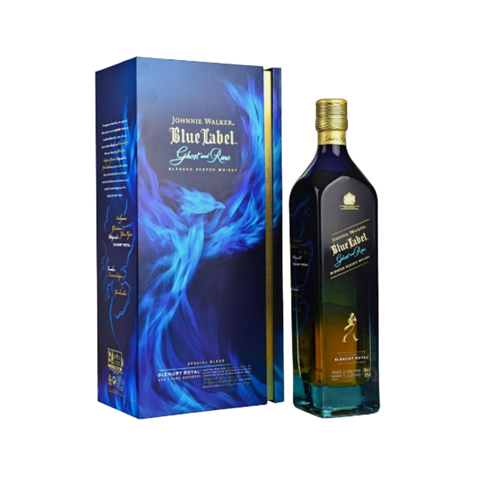 
                      
                        Johnnie Walker Blue Label Ghost and Rare Glenury Royal LostNLiquor
                      
                    