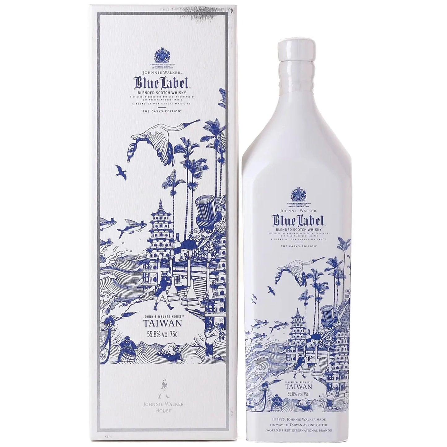 Johnnie Walker Blue Label Casks Edition Taiwan Blended Scotch With Box