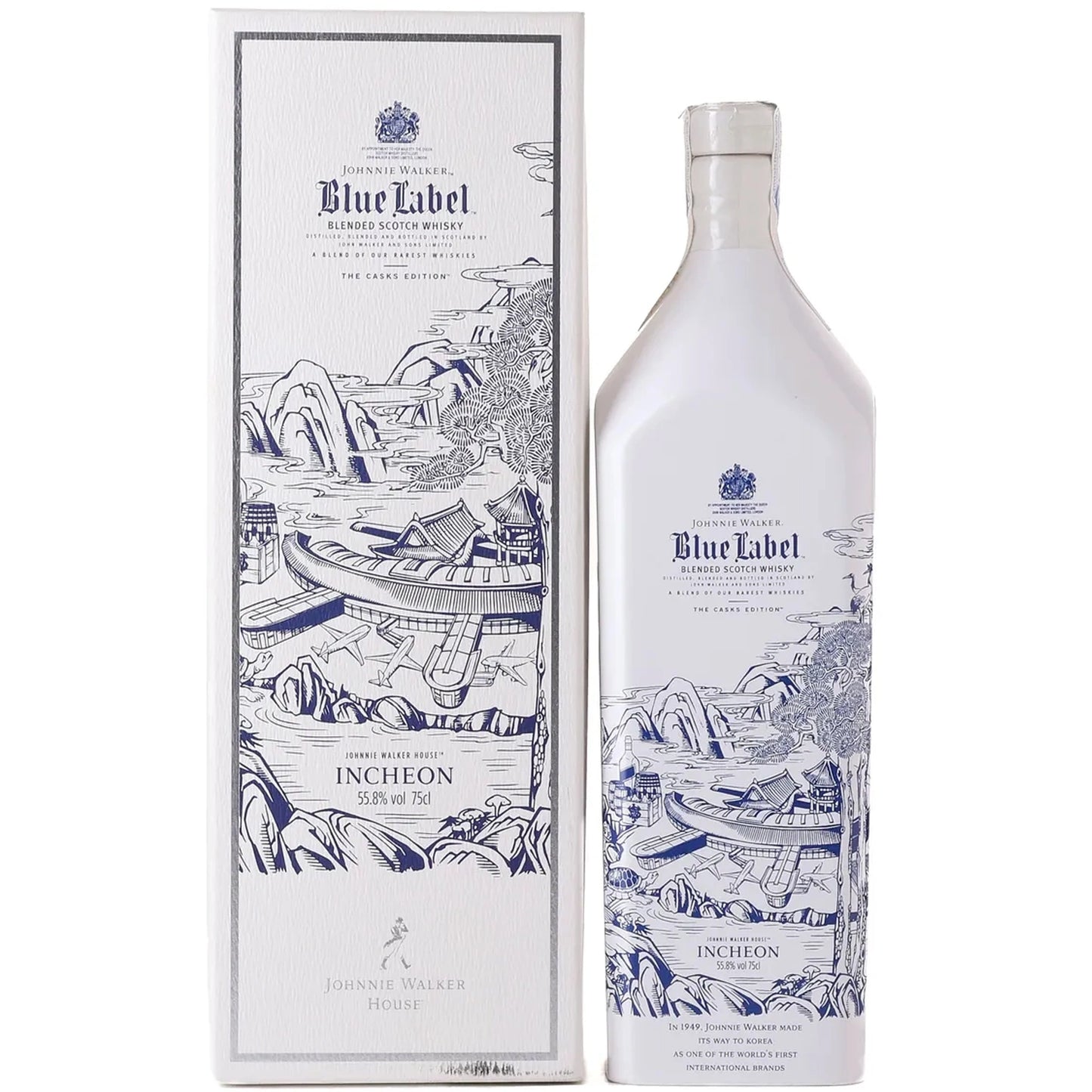 Johnnie Walker Blue Label Casks Edition: Incheon Blended Scotch With Box