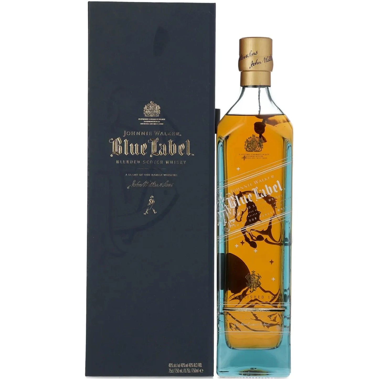 Johnnie Walker Blue Label Keep Walking Limited Edition Art Bottle 750ml With Box