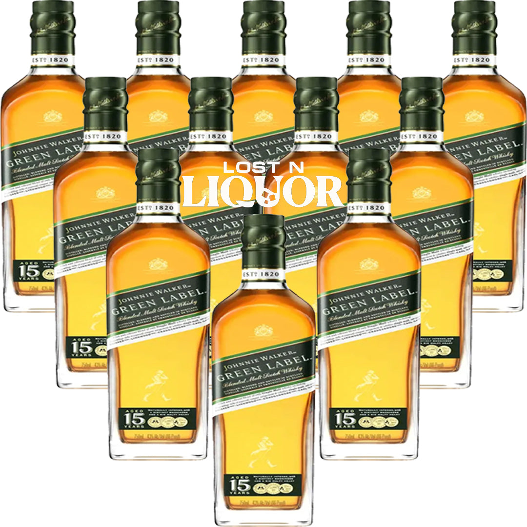 Johnnie Walker Green Label 15 Year Blended Scotch Whisky – Lost N