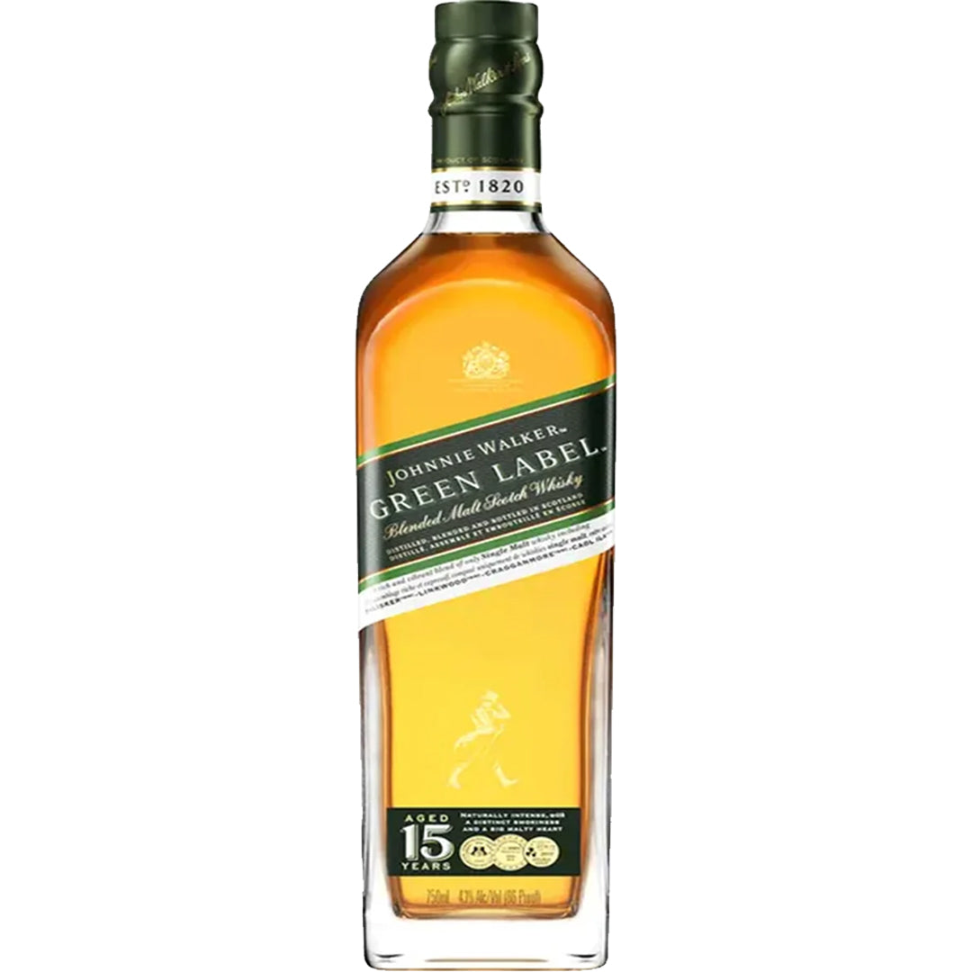 Johnnie Walker Green Label 15 Year Blended Scotch Whisky – Lost N