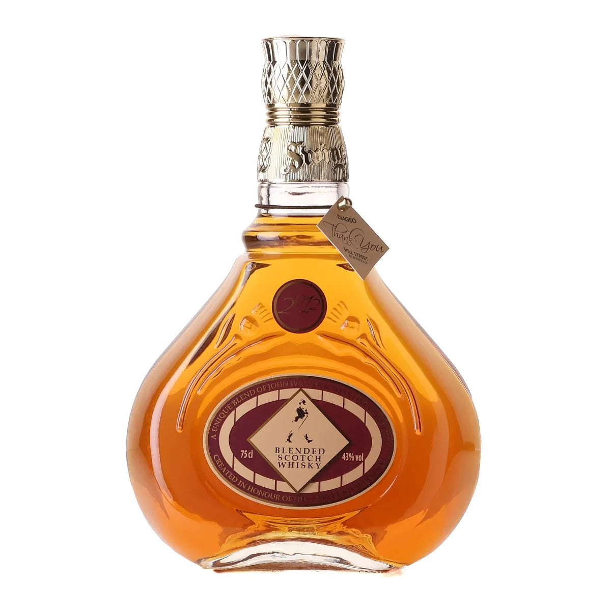 Johnnie Walker 50th Anniversary Diageo Thank You Hill Street Commemorative Swing Blended Scotch