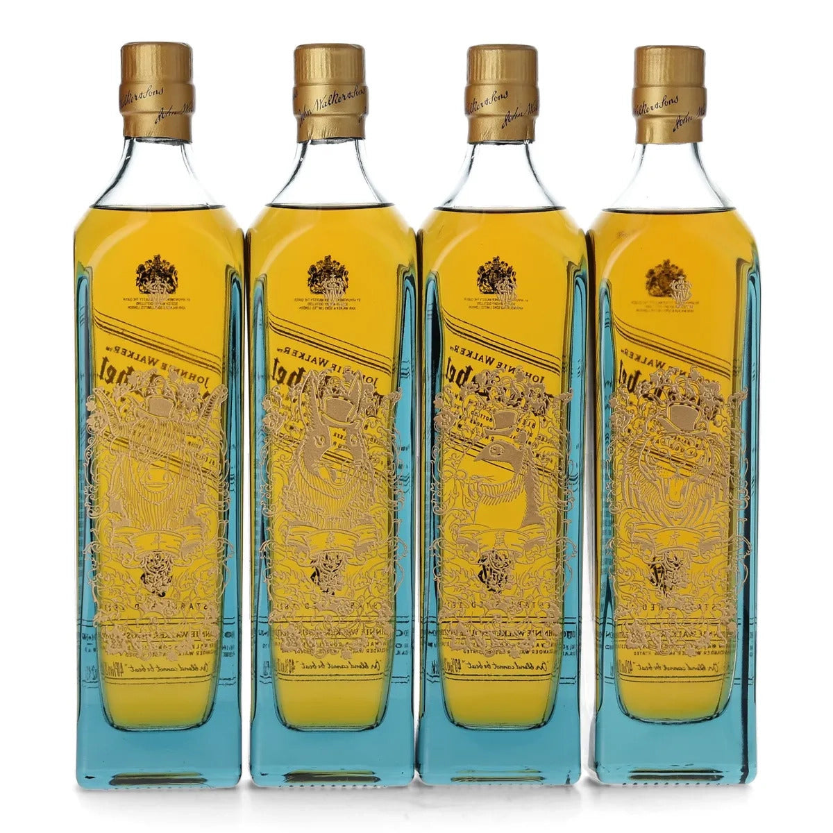 Johnnie Walker Blue Label Chinese Zodiac Blended Scotch Gift Set (4 Bottles, 200 ml)
Back Bottle View
