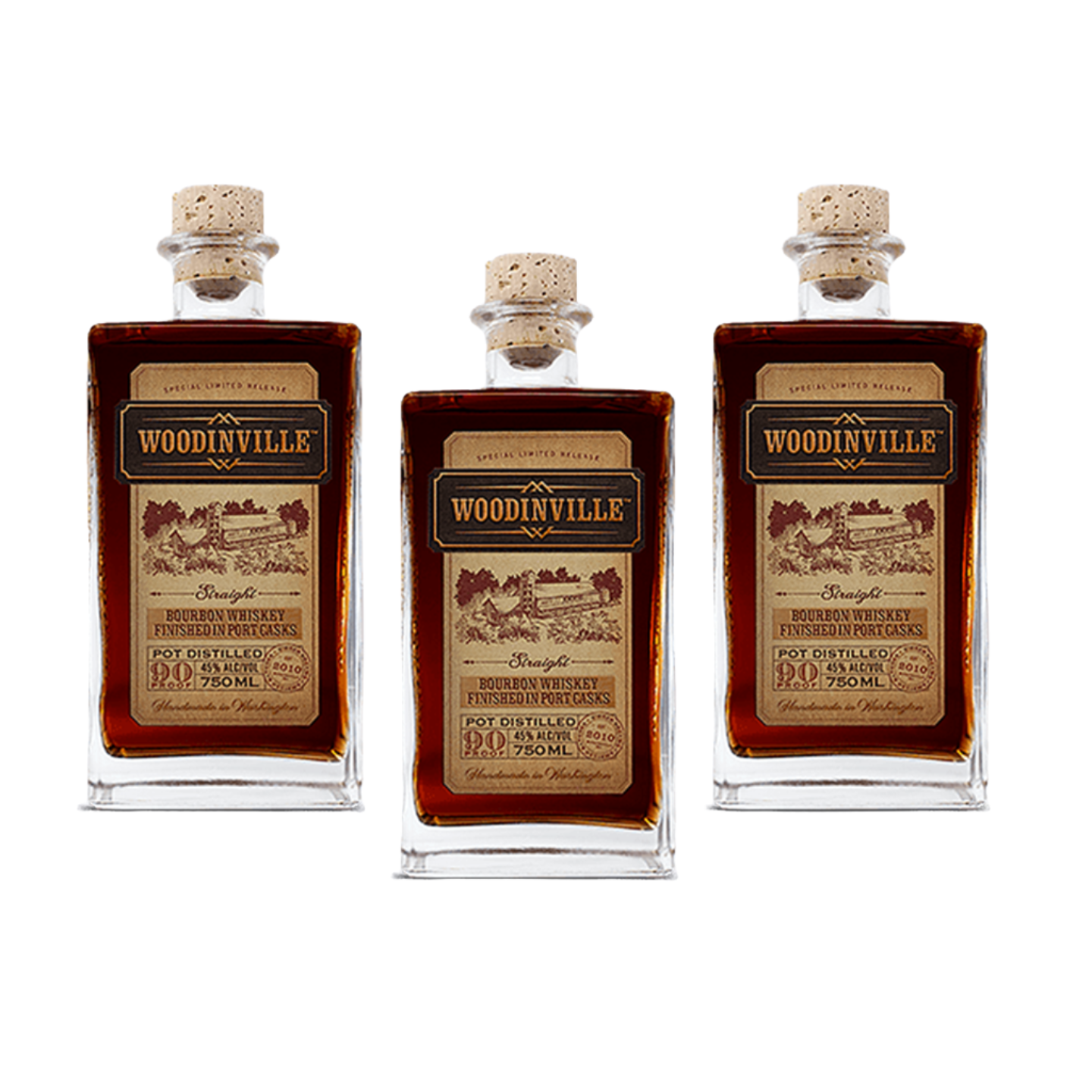 Woodinville Straight Bourbon Whiskey Finished in Port Casks