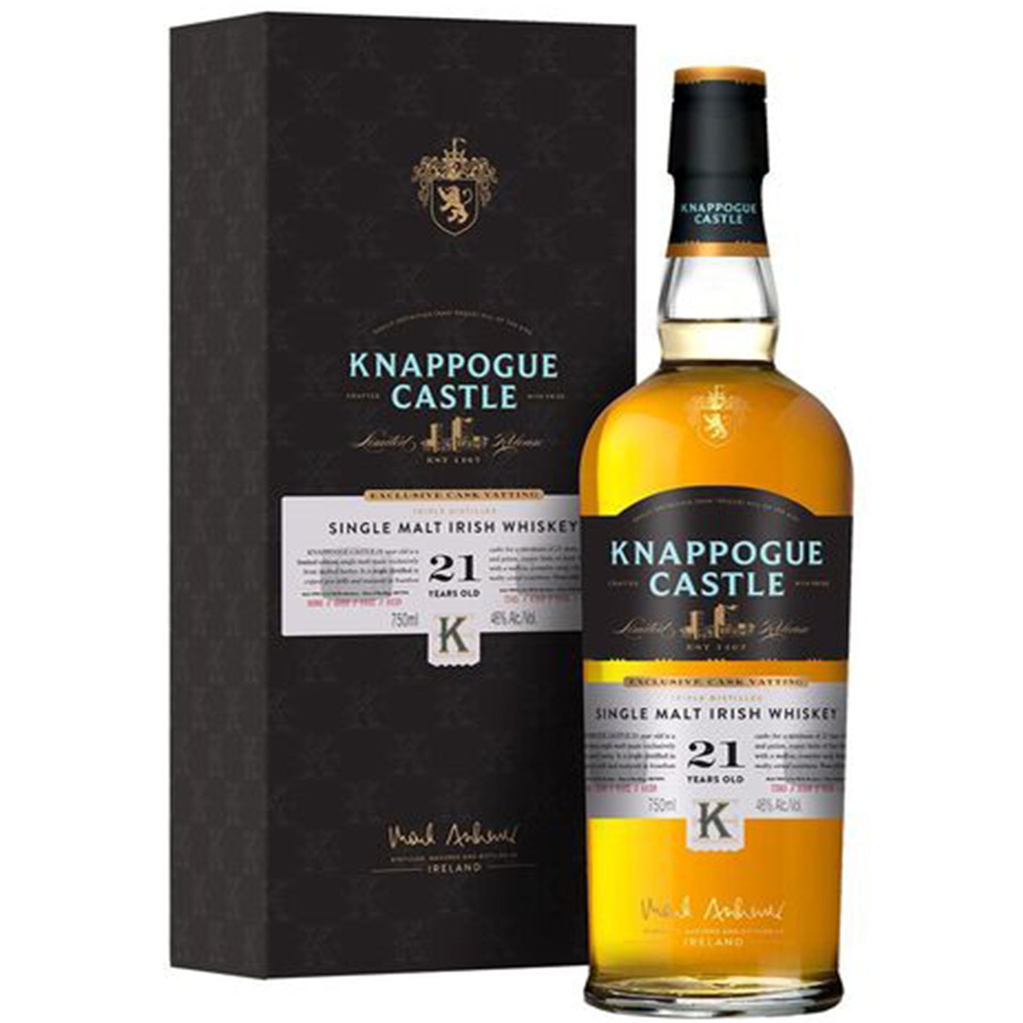 Knappogue Castle Single Malt 21 Year Irish Whiskey_1_LostNLiquor.com