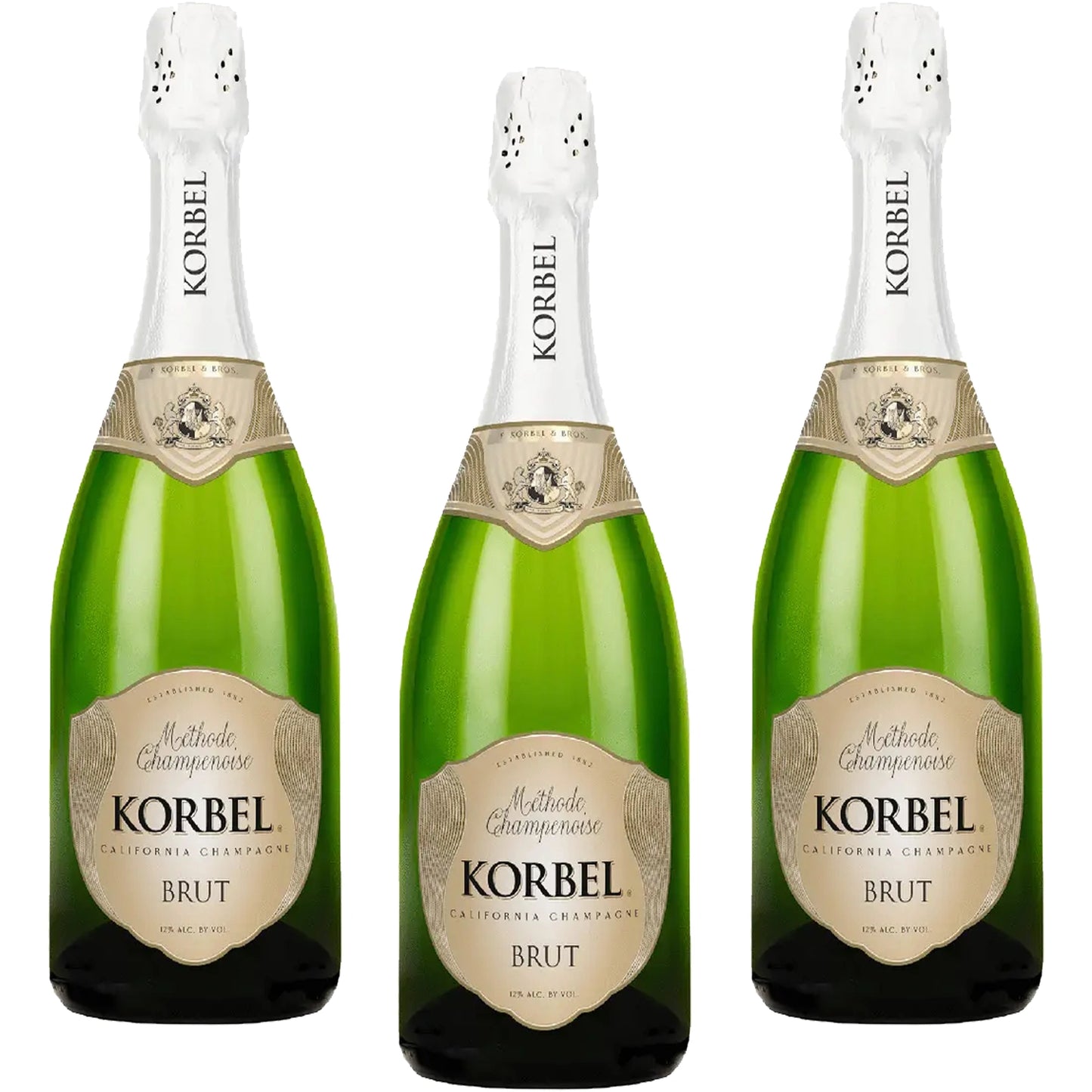 Korbel Brut California 3 Case Bundle