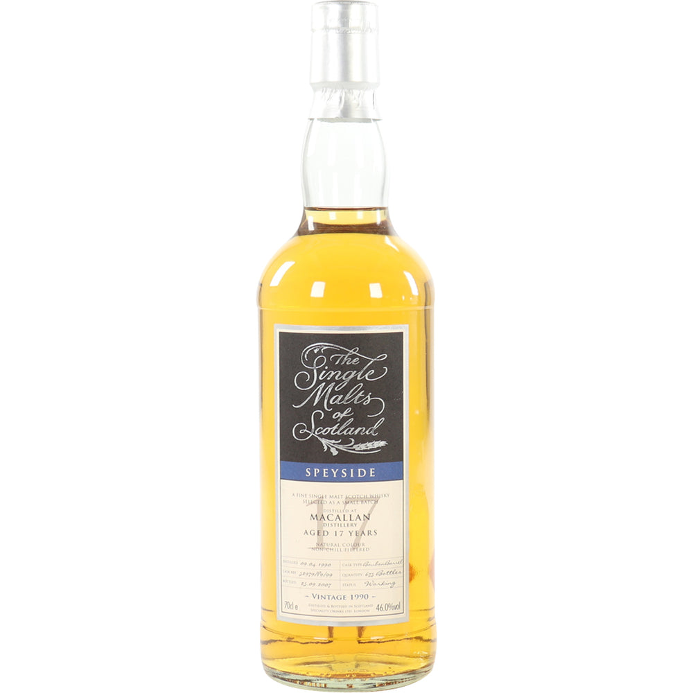 Macallan 17 Year The Single Malts of Scotland 1990 Single Malt Scotch_LostNLiquor.com