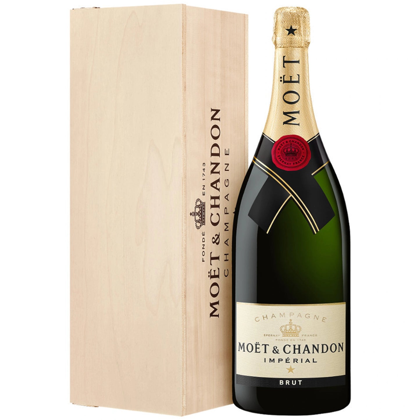 Moet & Chandon Champagne Brut Imperial Wood Box (3L)