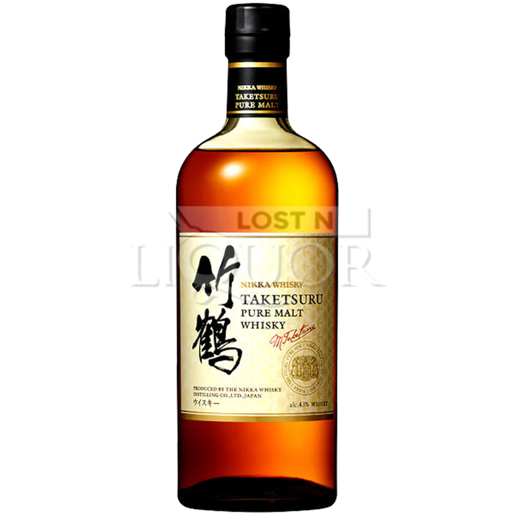 Nikka Taketsuru Pure Malt Whisky - Rich & Complex Japanese Whisky - 750ML | 43% ABV - Tribute to Masataka Taketsuru