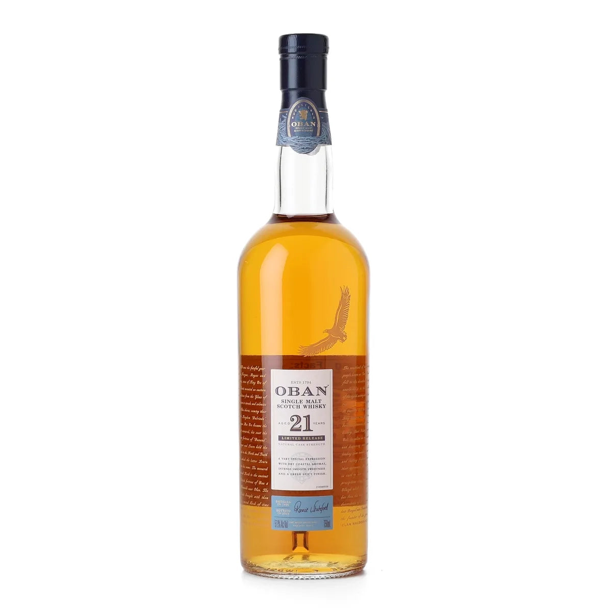 Oban 21 Year 1996 Natural Cask Strength Single Malt Scotch (2018)