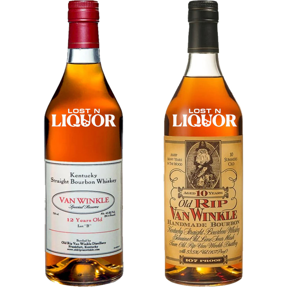 Pappy Van Winkle 10 Year & 12 Year Lot B Bourbon Bundle_LostNLiquor.com