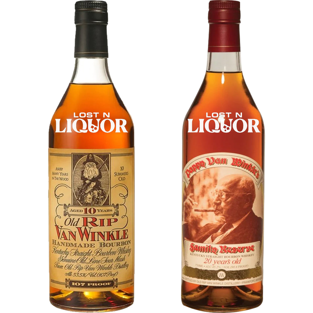 Pappy Van Winkle 10 Year & 20 Year Bourbon Duo_LostNLiquor.com