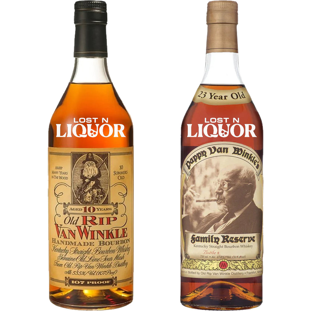 Pappy Van Winkle 10 Year & 23 Year Bourbon Duo_LostNLiquor.com