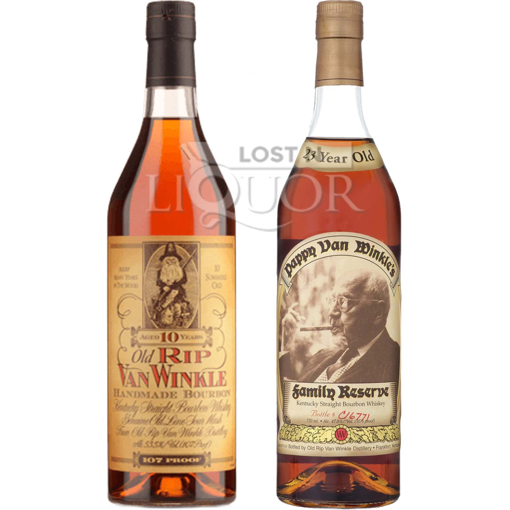 Pappy Van Winkle 10 Year & 23 Year Bourbon Duo_LostNLiquor.com