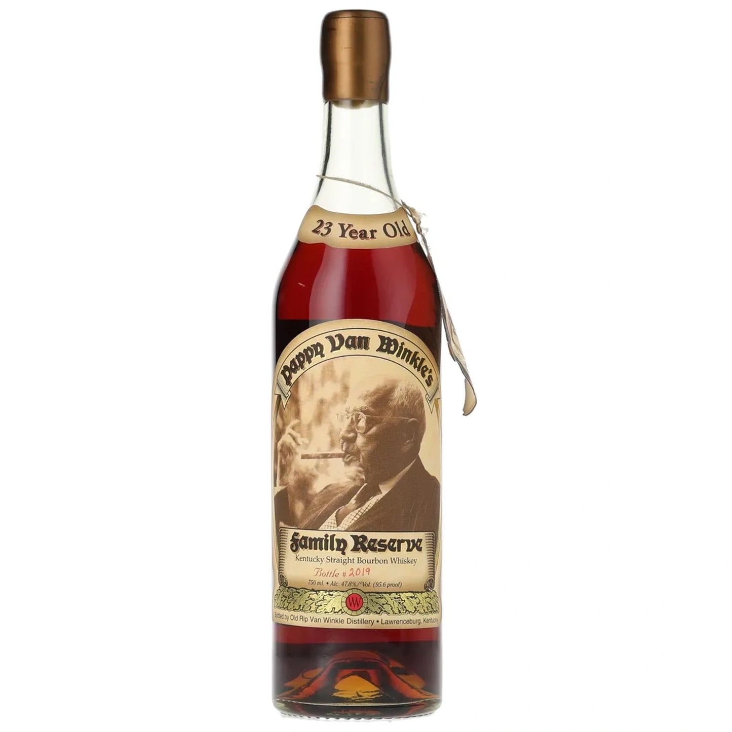 Pappy Van Winkle 23 Year Family Reserve Bourbon (1998, Green Glass, Lawrenceburg)