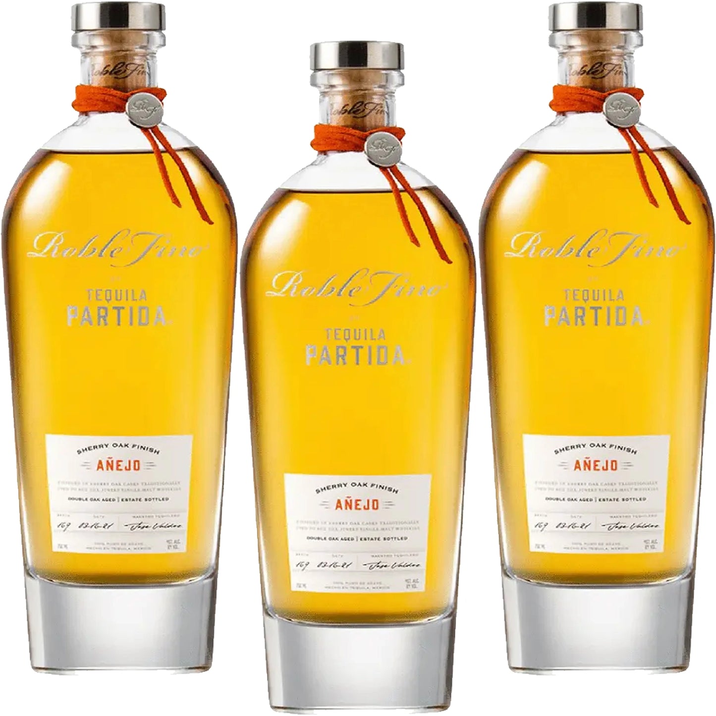 Partida Tequila Anejo Roble Fino 3 Pack Bundle
