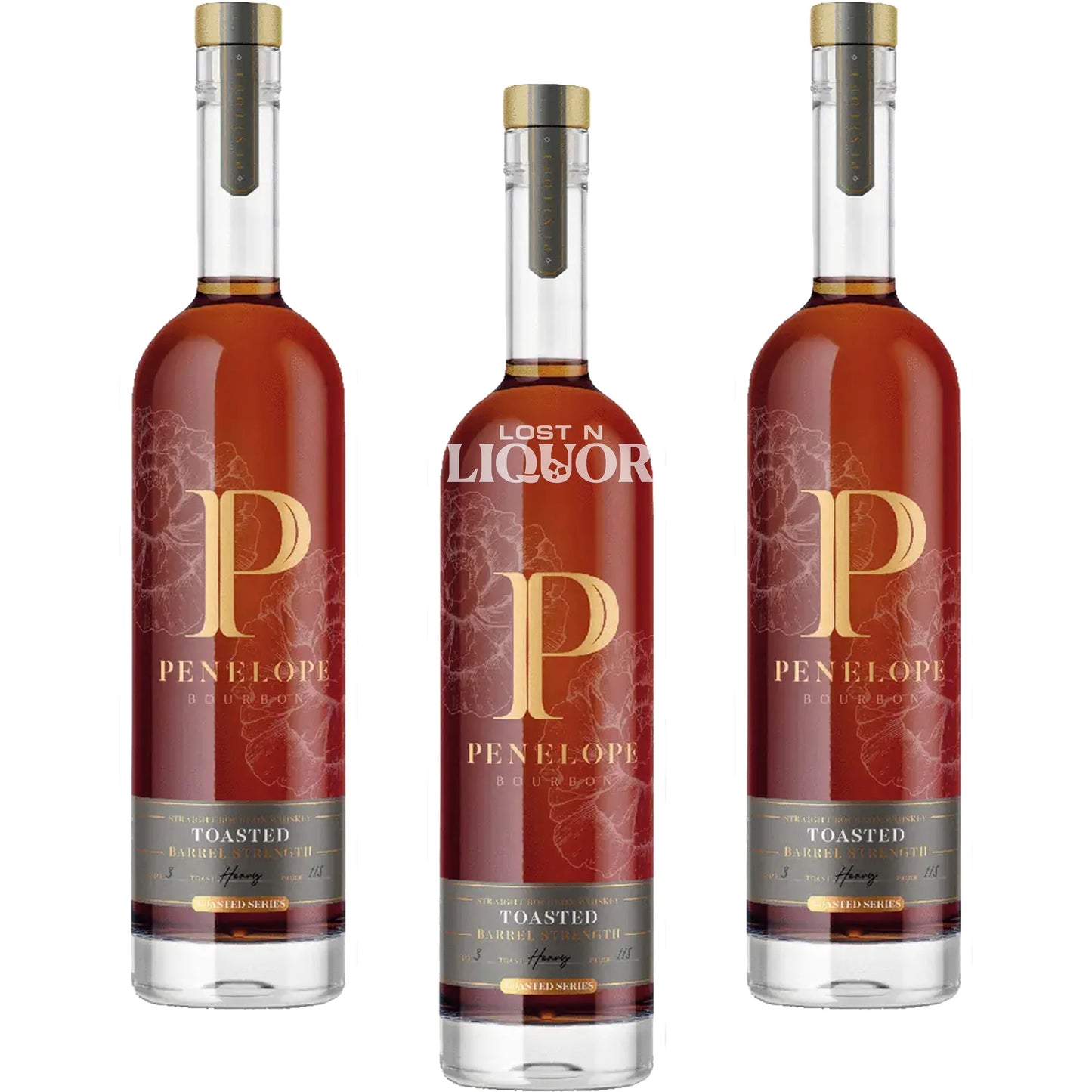 Penelope Toasted Barrel Finished Bourbon 3 Pack Bundle