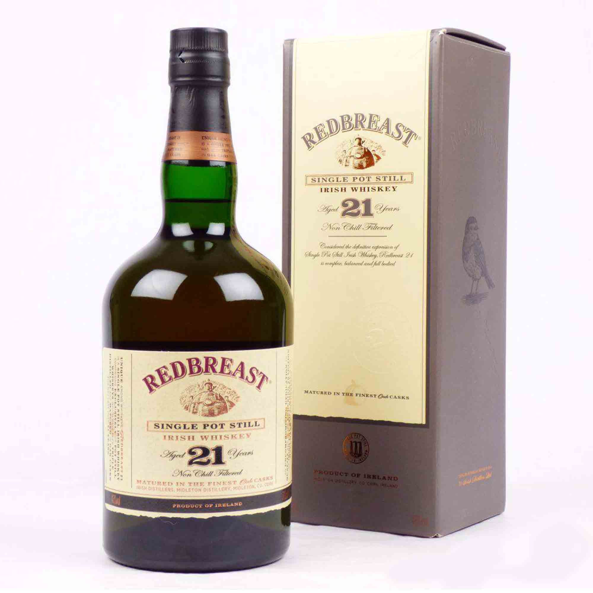 Redbreast 21 Years Single Pot Still Non Chill Filtered Irish Whiskey ...