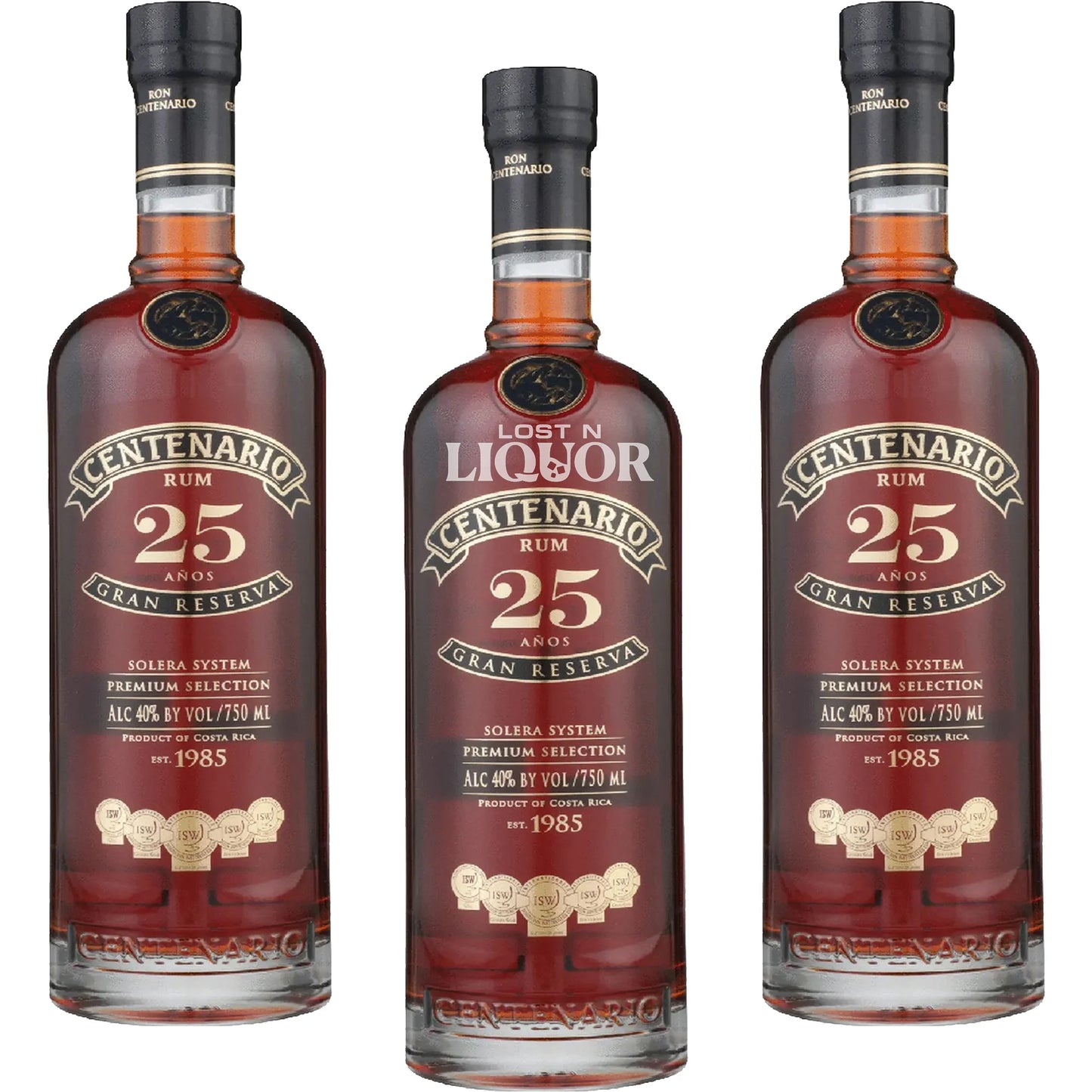 Ron Centenario Rum Gran Reserve 25 Year 3 Pack Bundle