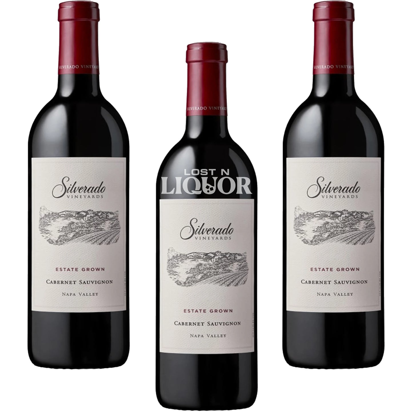Silverado Vineyards Cabernet Sauvignon Napa Valley 2022 3 Pack Bundle