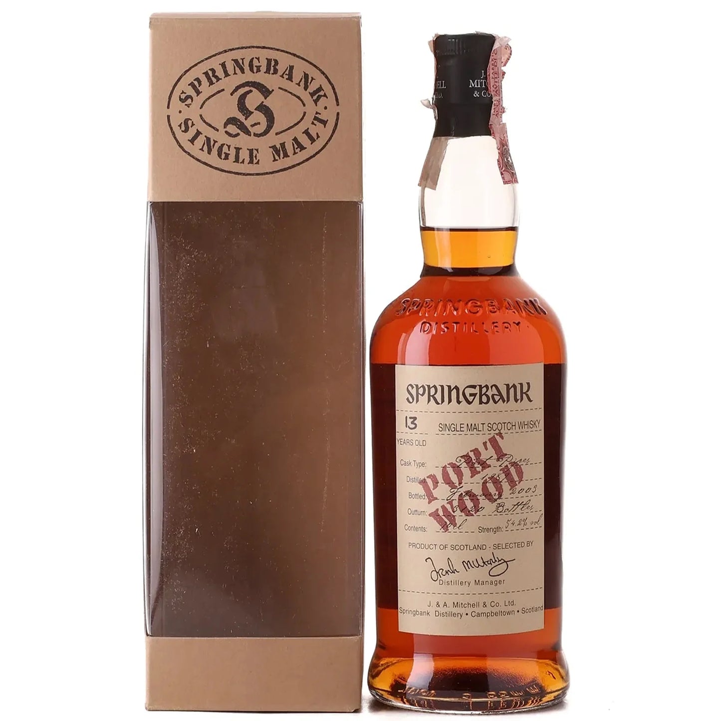 Springbank 13 Year Port Wood Single Malt Scotch 2003 (700ml Italian Export)