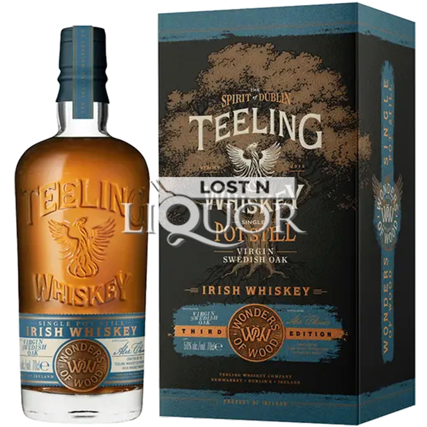 Teeling Wonders Of Wood Third Edition Virgin Swedish Oak Pot Still Irish Whiskey