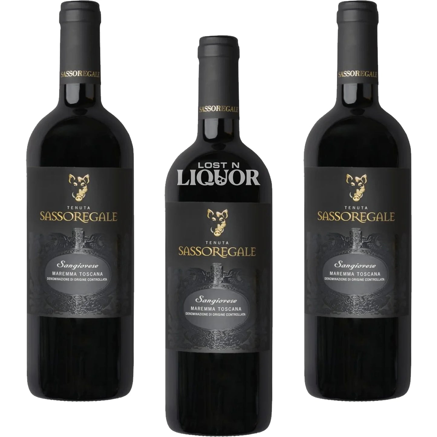 Tenuta Sassoregale Maremma Toscana Sangiovese 3 Pack Bundle