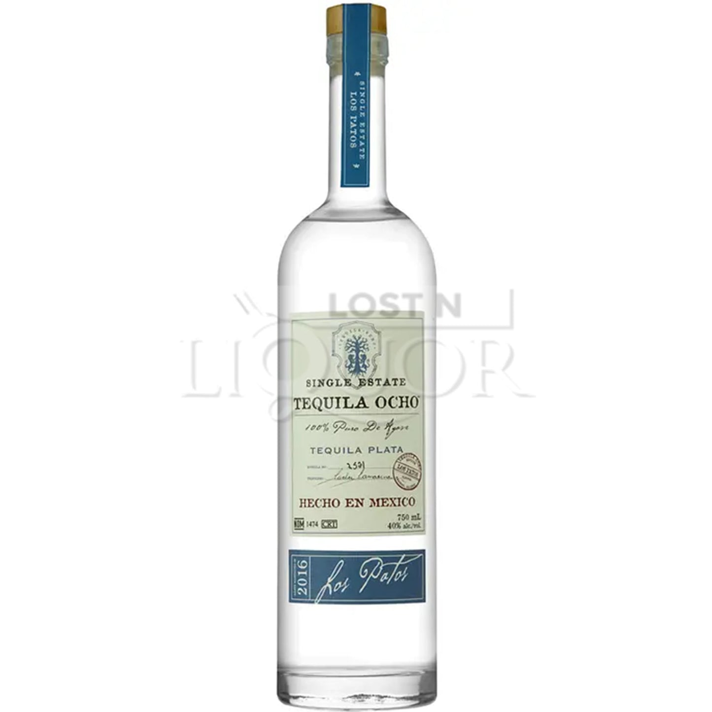 Tequila Ocho Plata Tequila - Pure Expression of Agave - Bright & Fresh Flavor - Crafted with Integrity - Versatile & Authentic - 750ML