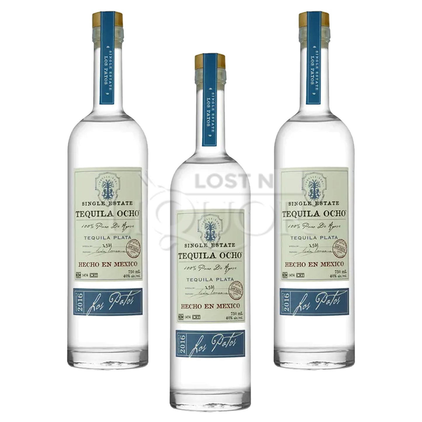 Tequila Ocho Plata Tequila - Pure Expression of Agave - Bright & Fresh Flavor - Crafted with Integrity - Versatile & Authentic - 750ML