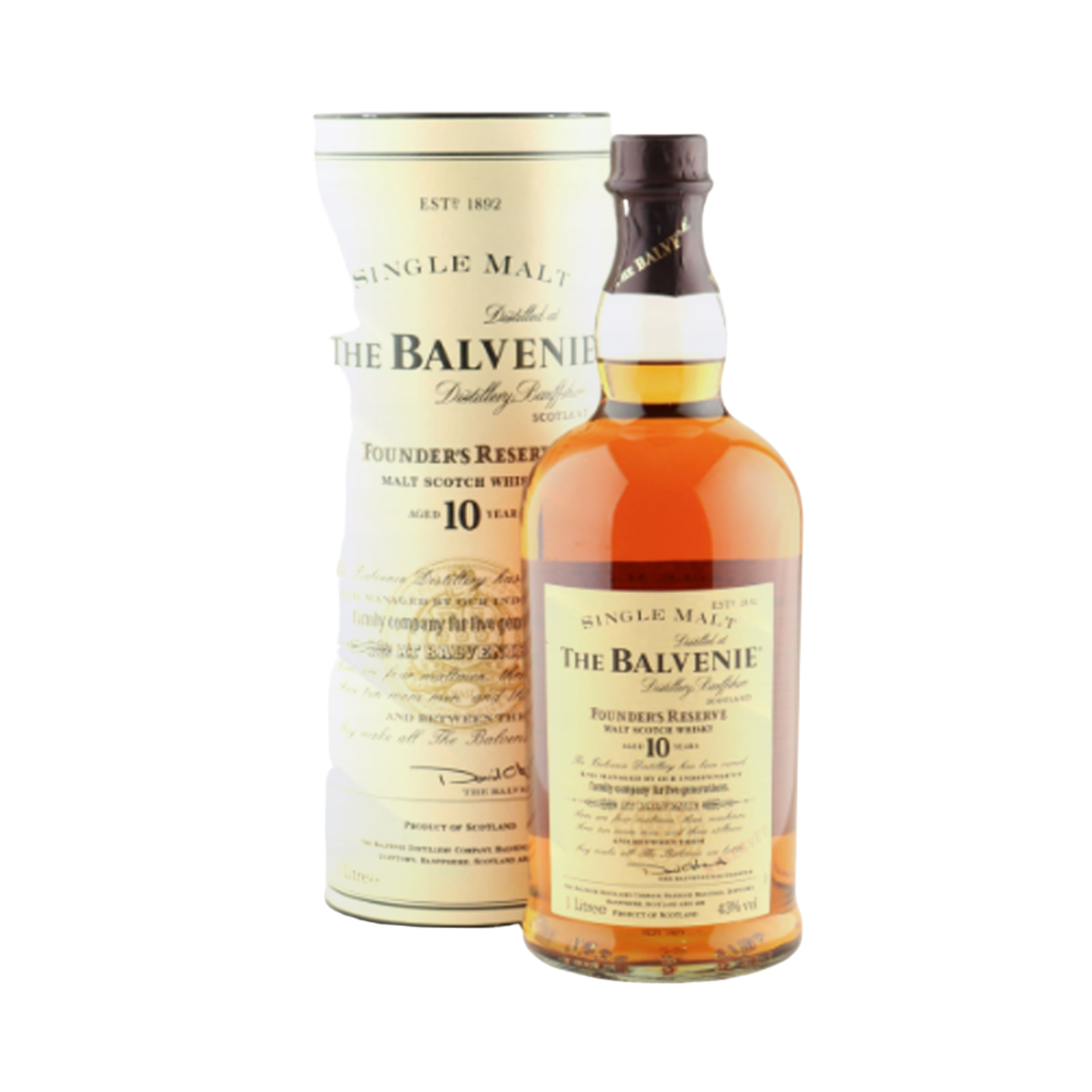 The Balvenie 10 Year Old Founder's Reserve Scotch Whisky LostNLiquor