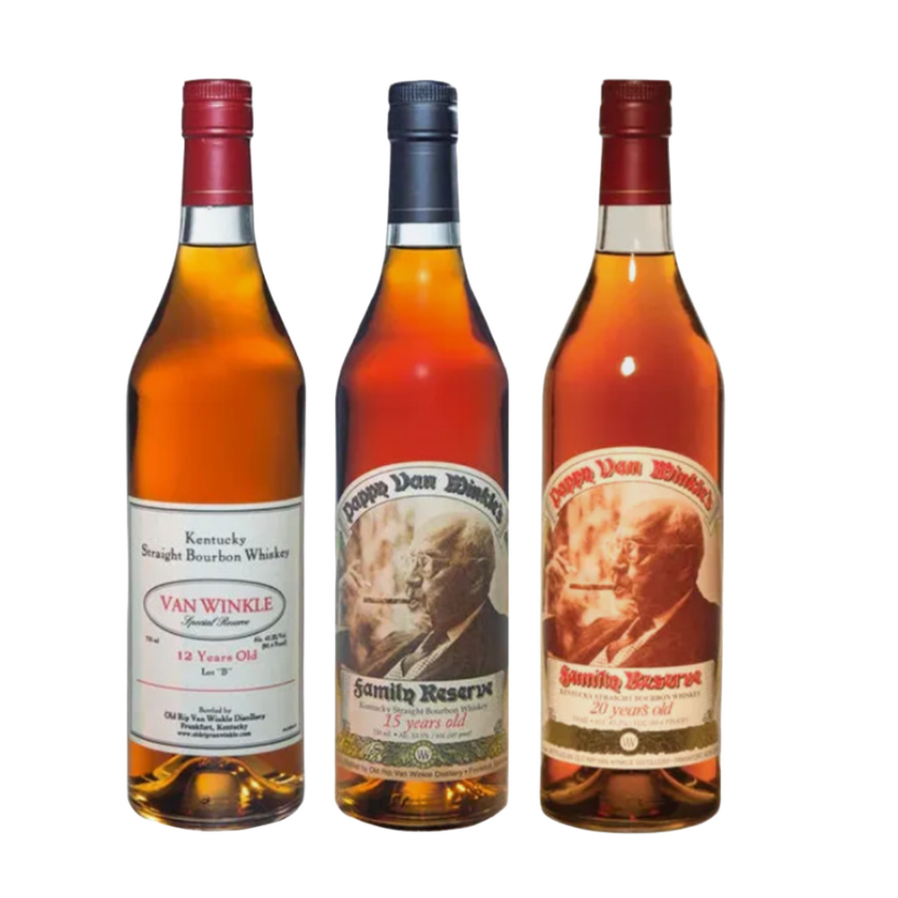 The Ultimate Pappy Van Winkle 12, 15, & 20 Year Bourbon Bundle LostNLiquor