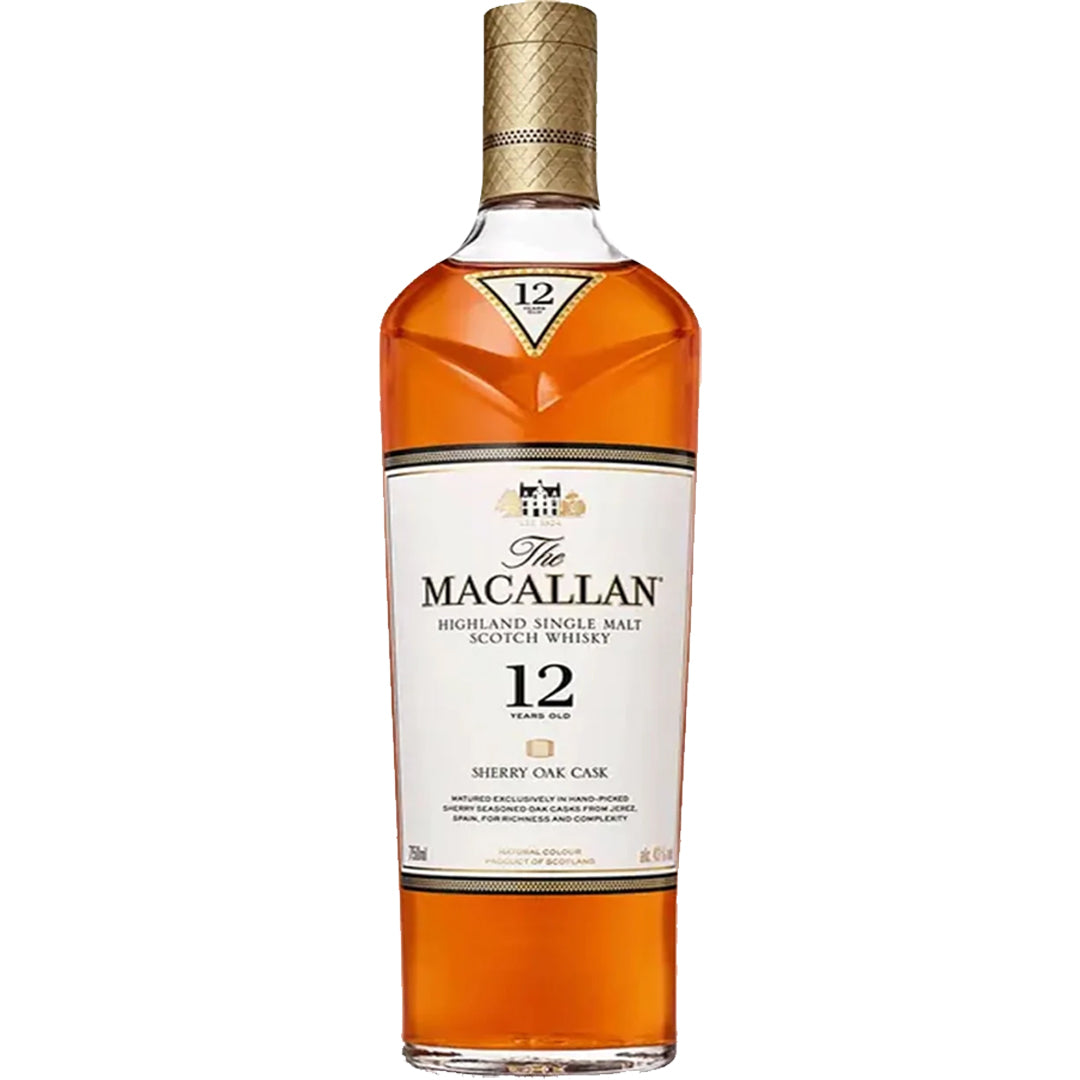 The Macallan 12 Year Sherry Oak Cask Highland Single Malt Scotch