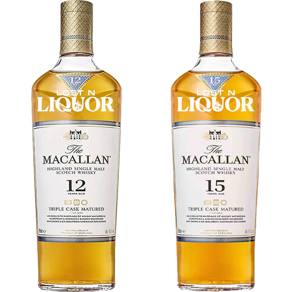 The Macallan 12 Year and 15 Year Triple Cask Matured Single Malt Scotch Whisky_LostNLiquor.com
