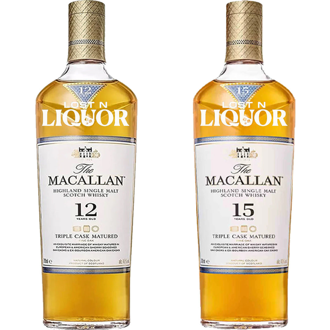 The Macallan 12 Year and 15 Year Triple Cask Matured Single Malt Scotch Whisky_LostNLiquor.com