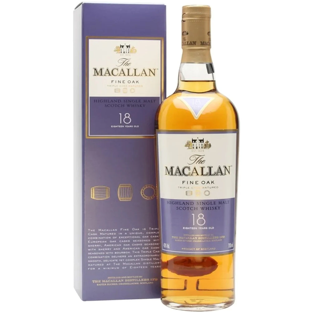 The Macallan 18 Year Old Triple Cask Matured Fine Oak Single Malt Scotch Whisky_LostNLiquor.com