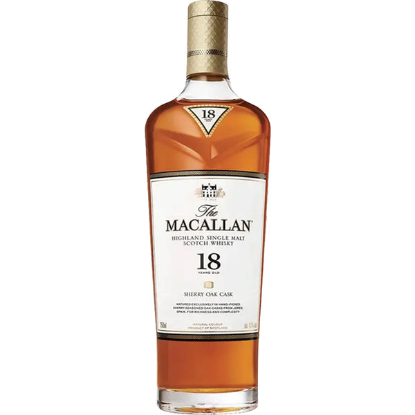 THE MACALLAN 18年 The Macallan 18 Year Sherry Oak Cask Highland Single Malt Scotch