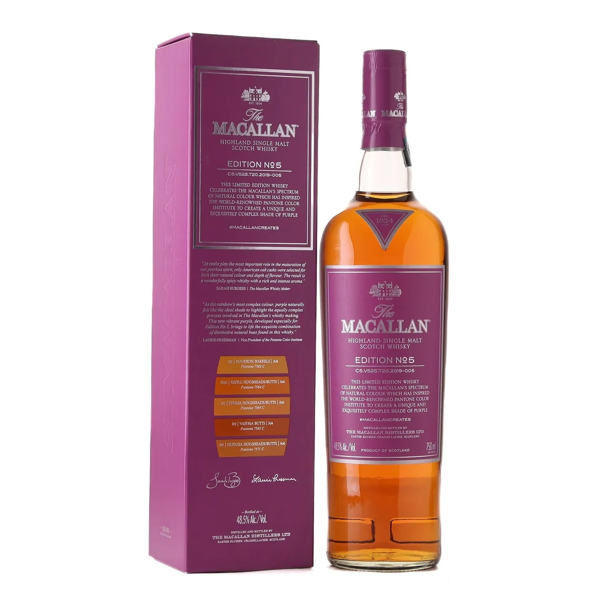 The Macallan Edition 5 Single Malt Scotch Whisky With Box