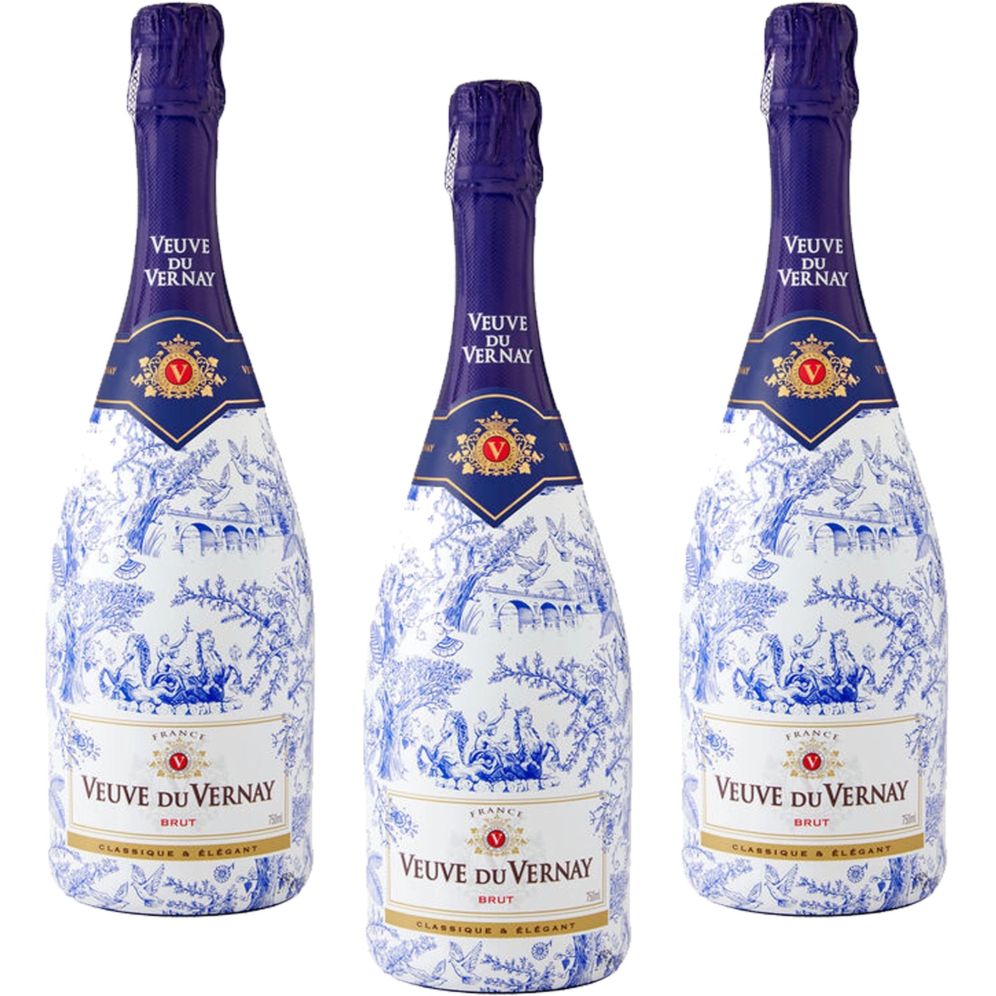 Veuve Du Vernay Brut France Case of 3 Bottles
