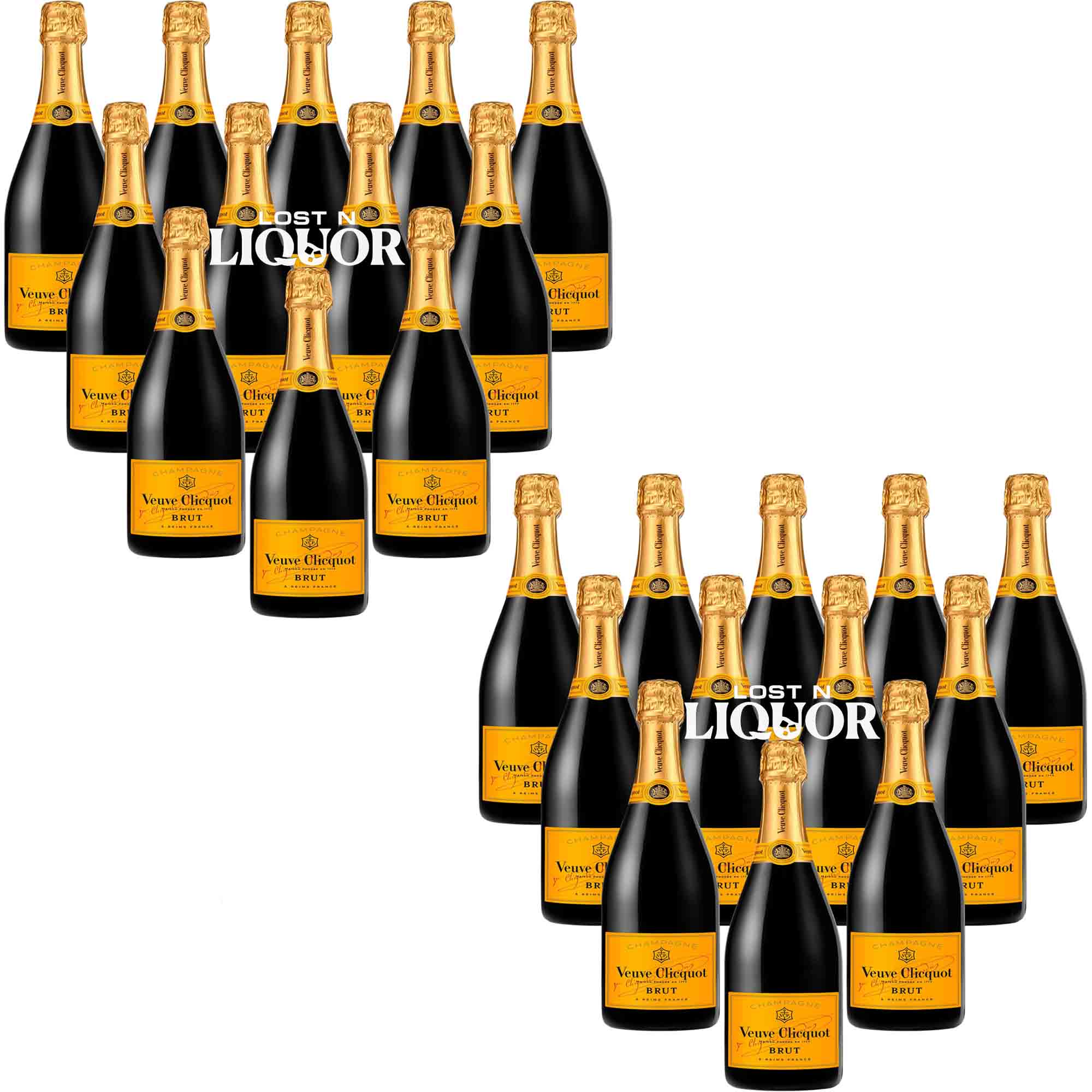 Veuve Clicquot Brut 4本セット 750ml Veuve Clicquot Brut NV (1.5L) | Sparkling | Champagne Blend