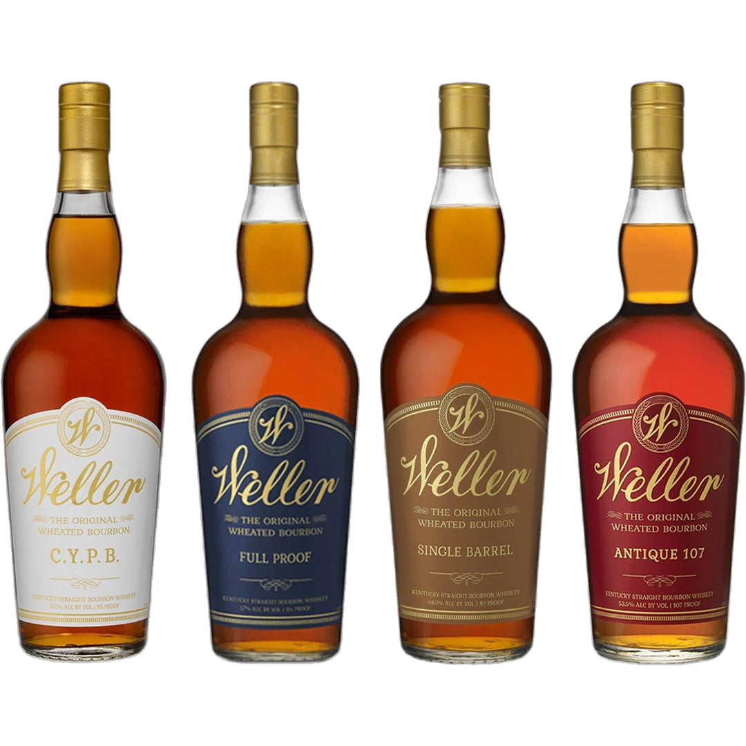 W.L Weller Antique 107, Full Proof, C.Y.P.B, & Single Barrel Bourbon Bundle_LostNLiquor.com