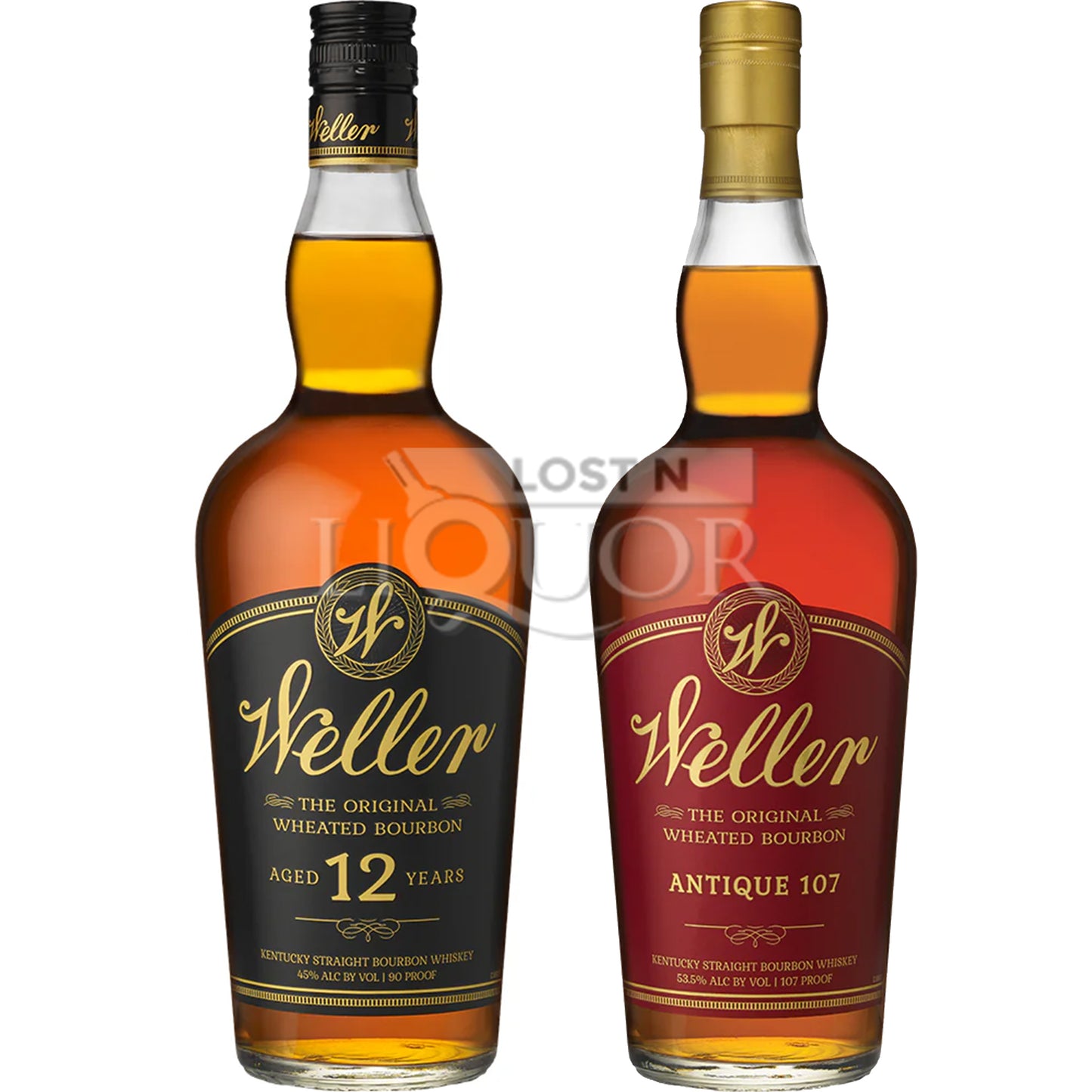 W.L Weller 12 Year Old Bourbon & Antique 107 Bundle_LostNLiquor.com